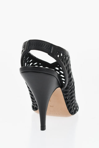 Perforated Leather NIGHT OUT Slingbacks 9cm