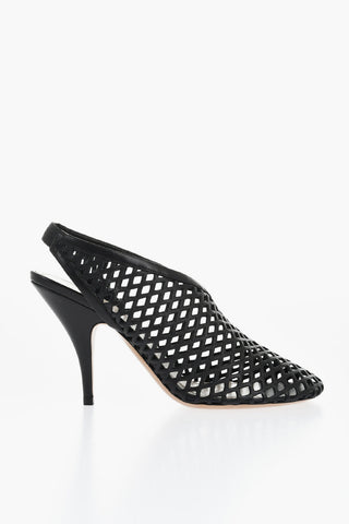 Perforated Leather NIGHT OUT Slingbacks 9cm
