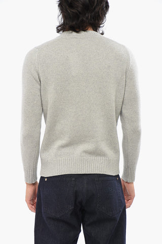 Cashmere Turtleneck Sweater with Ribbed Edges