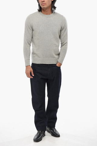 Cashmere Turtleneck Sweater with Ribbed Edges