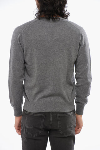 Pure Cashmere Sweater with V-Neck