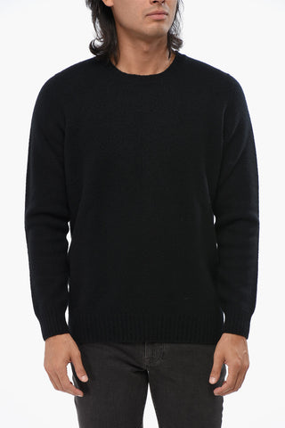 Solid Wool Crewneck Sweater