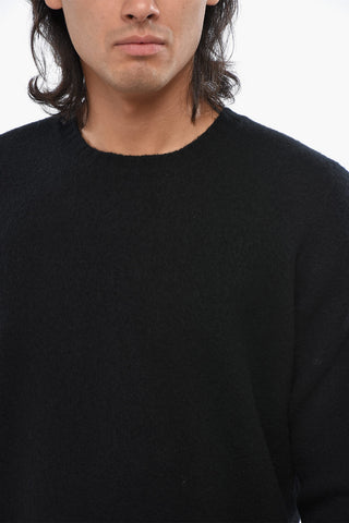 Solid Wool Crewneck Sweater