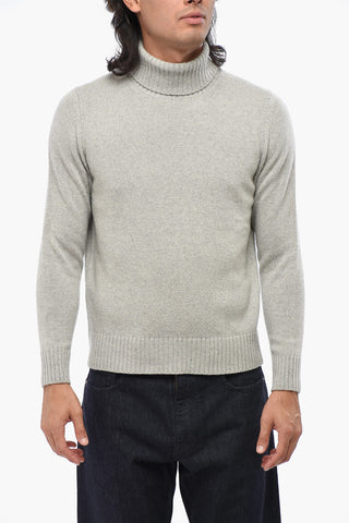 Maglia a Collo Alto in Puro Cashmere