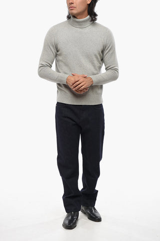 Maglia a Collo Alto in Puro Cashmere