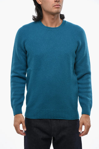 Solid Wool Crewneck Sweater
