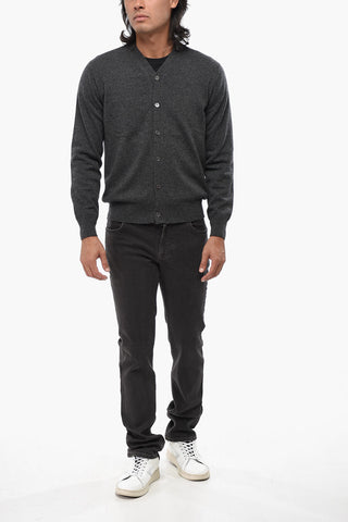 V-Neck Pure Cashmere Cardigan