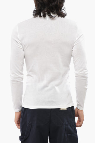 Maglia in Cotone Leggero a Collo Alto