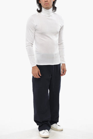 Maglia in Cotone Leggero a Collo Alto