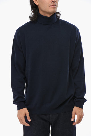 Virgin Wool and Cashmere Turtleneck Sweater