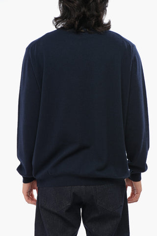 Virgin Wool and Cashmere Turtleneck Sweater