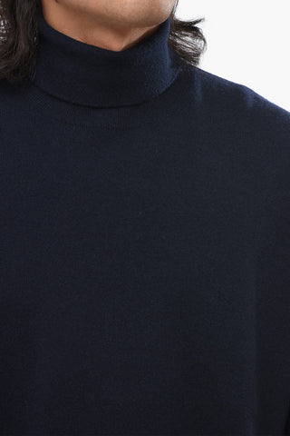 Virgin Wool and Cashmere Turtleneck Sweater