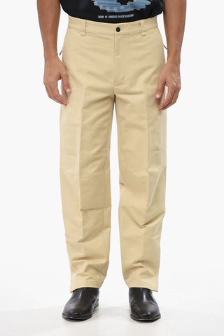 Lightweight Cotton Pants with Ankle Zip