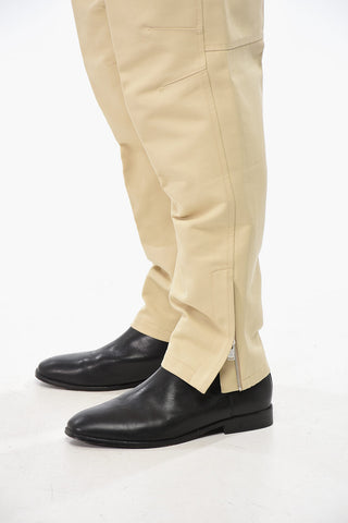 Lightweight Cotton Pants with Ankle Zip