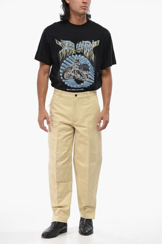 Lightweight Cotton Pants with Ankle Zip