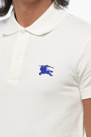 Polo in Cotone Piquet con Ricamo Equestrian Knight