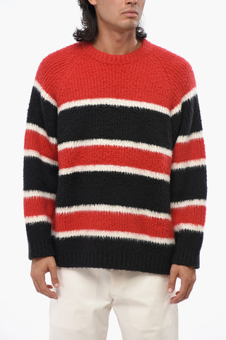 Maglia Girocollo in Misto Cotone a Righe