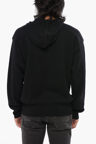 Solid Wool Hooded Sweater