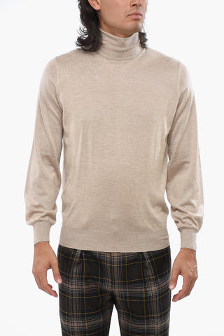 Cashmere and Silk Turtleneck Sweater