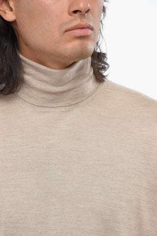 Cashmere and Silk Turtleneck Sweater