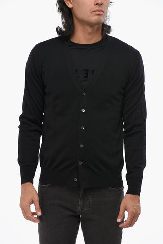V-Neck Merino Wool Cardigan