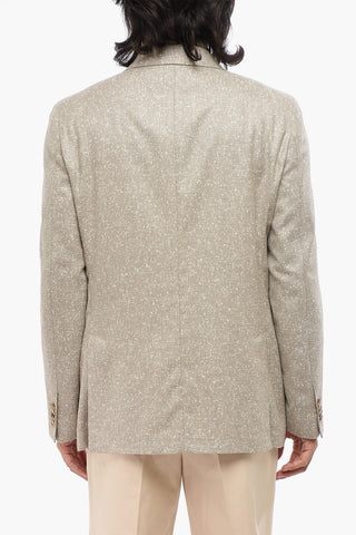 CC COLLECTION Virgin Wool-Blend Double-Breasted Blazer