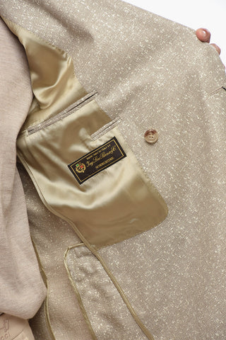 CC COLLECTION Virgin Wool-Blend Double-Breasted Blazer