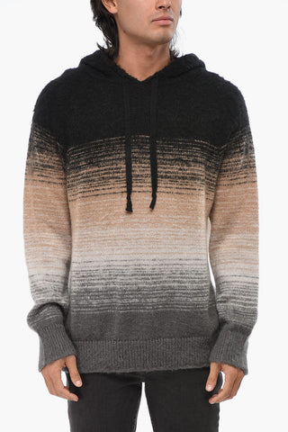Maglia Effetto Sfumato con Cappuccio