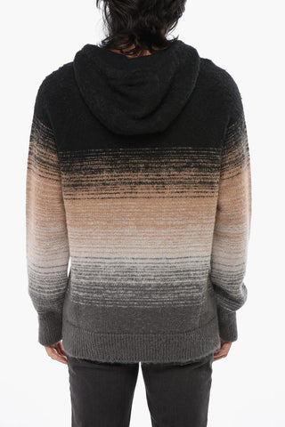 Maglia Effetto Sfumato con Cappuccio