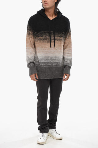 Maglia Effetto Sfumato con Cappuccio