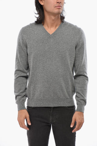 Maglia in Puro Cashmere con Scollo a V