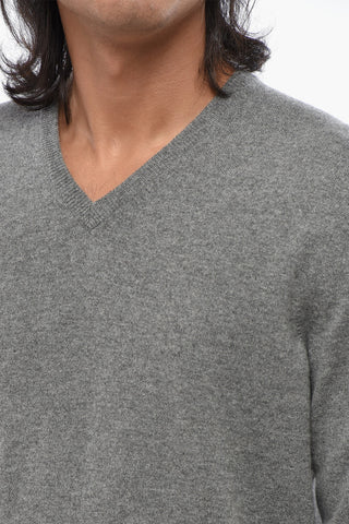 Maglia in Puro Cashmere con Scollo a V