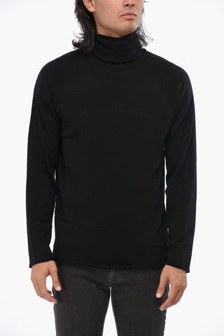 Solid Color Turtleneck Sweater