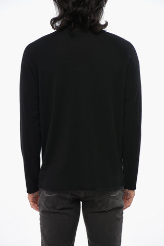 Solid Color Turtleneck Sweater