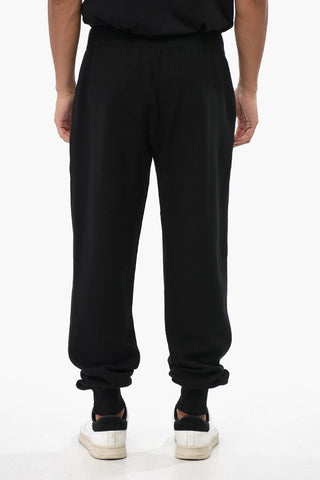 Merino Wool Joggers with Elastic Waistband