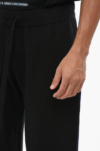 Merino Wool Joggers with Elastic Waistband