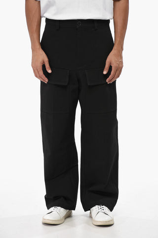 Wide-Leg Cargo Pants