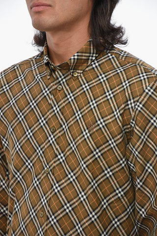 Camicia Button-Down con Motivo Iconico