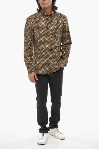 Button-Down Shirt with Iconic Pattern