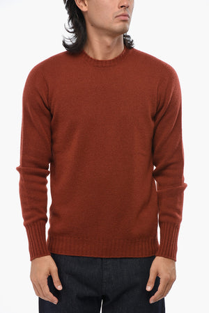 Cashmere Crewneck Sweater with Ribbed Edges
