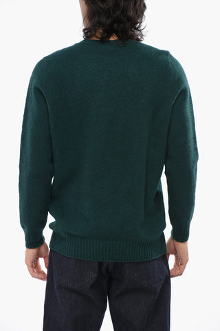 Solid Wool Crewneck Sweater