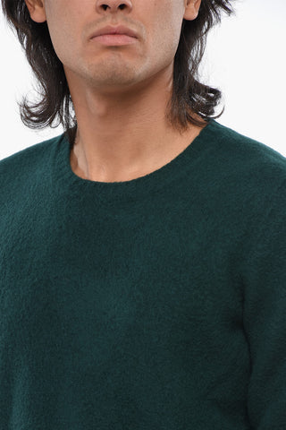 Solid Wool Crewneck Sweater