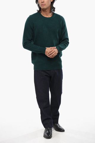 Solid Wool Crewneck Sweater