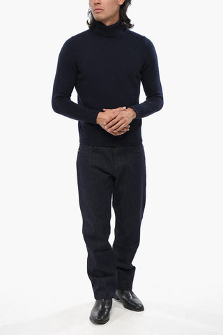 Maglia a Collo Alto in Puro Cashmere