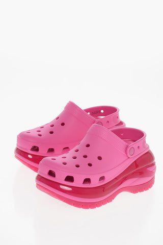 Rubber Sandals with Cut-Out Details and Heel 10cm