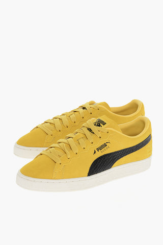 Niedrige Sneaker STAPLE aus Wildleder mit Schlangen-Effekt-Logo