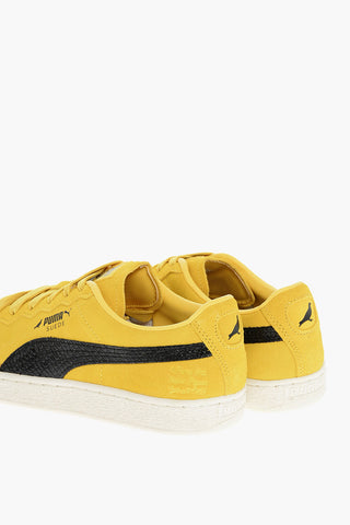 Niedrige Sneaker STAPLE aus Wildleder mit Schlangen-Effekt-Logo