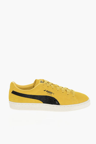 Niedrige Sneaker STAPLE aus Wildleder mit Schlangen-Effekt-Logo