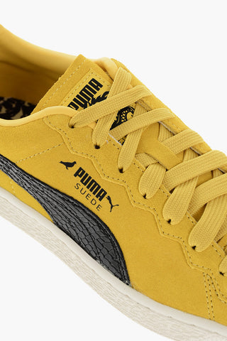Niedrige Sneaker STAPLE aus Wildleder mit Schlangen-Effekt-Logo