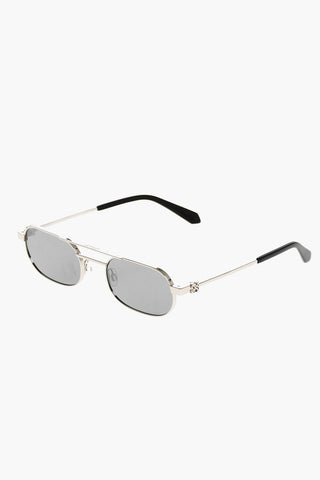 Silver-Effect VAIDEN Oval Sunglasses
